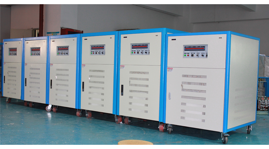 三相230V輸入，5臺(tái)75KVA 三相變頻電源出口美國(guó)